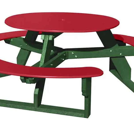 Open Round Table for Versatile and Customizable Outdoor Round Table Seating