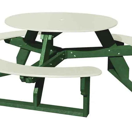 Open Round Table for Versatile and Customizable Outdoor Round Table Seating