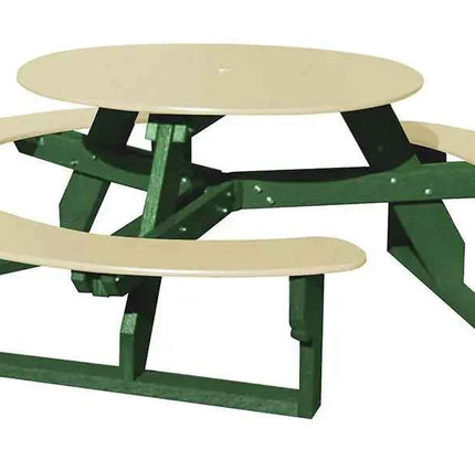 Open Round Table for Versatile and Customizable Outdoor Round Table Seating