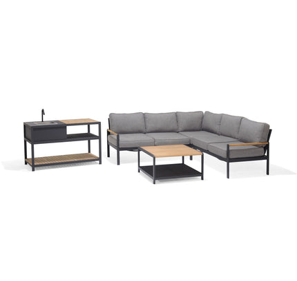 Amber Deluxe Kitchen Corner Set - 4pc