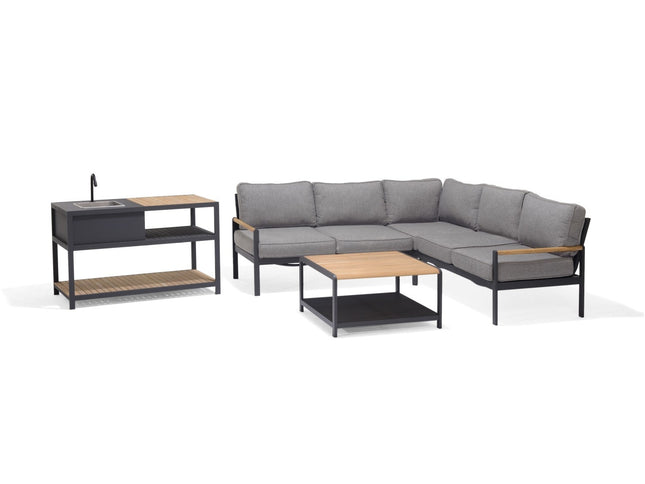 Amber Deluxe Kitchen Corner Set - 4pc