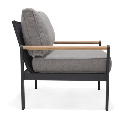 Amber Sofa Teak and Aluminum Chair