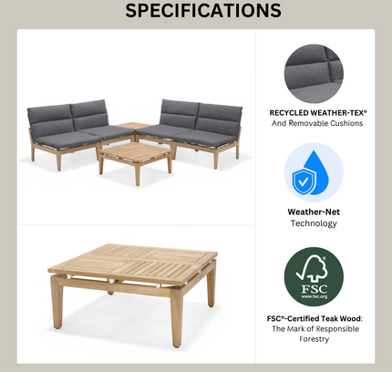 Arno Modular Side Chair Light or Dark - 2pc