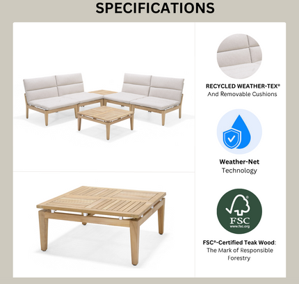 Arno 3pc Bistro Set Light