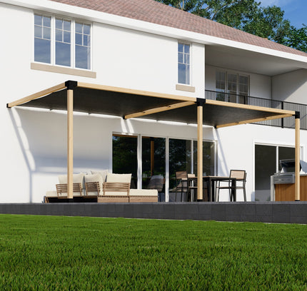 DIY Pergola Kit for an Attached Pergola With Canopies - Any Size Up to 24' x 12'