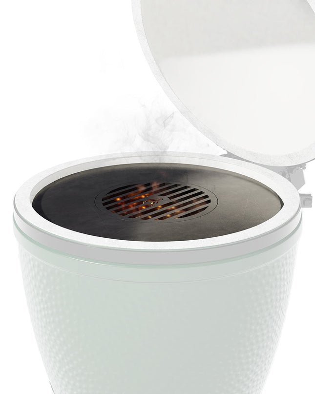 Arteflame Two-Piece Flat-Top Kit — Fits Big Green Egg® Charcoal Grills (Griddle Ring + Center Grill Grate)