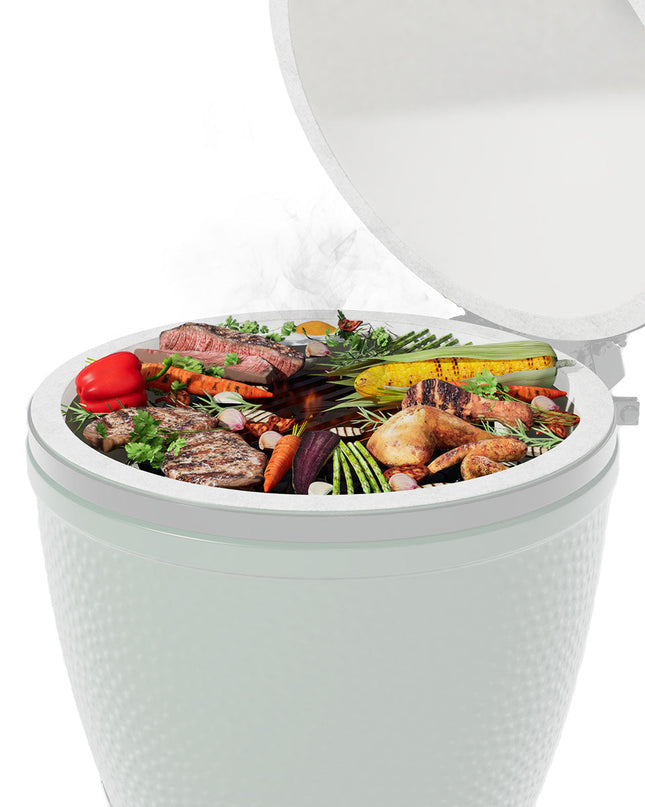 Arteflame Two-Piece Flat-Top Kit — Fits Big Green Egg® Charcoal Grills (Griddle Ring + Center Grill Grate)