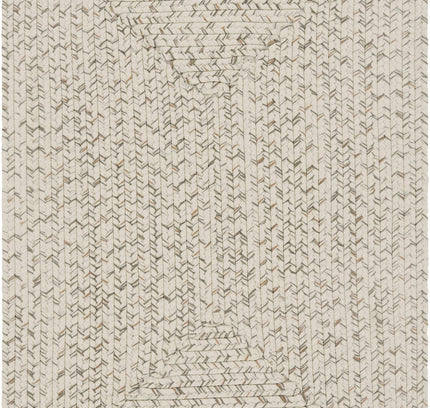 Beige Braided Faux Jute Outdoor Rug