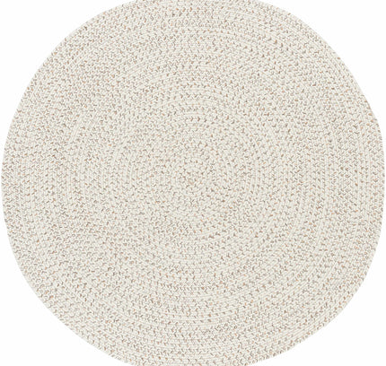 Beige Braided Faux Jute Outdoor Rug