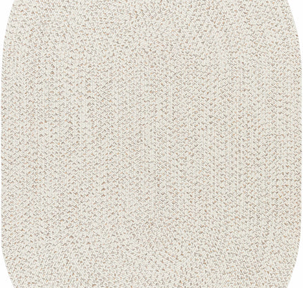 Beige Braided Faux Jute Outdoor Rug