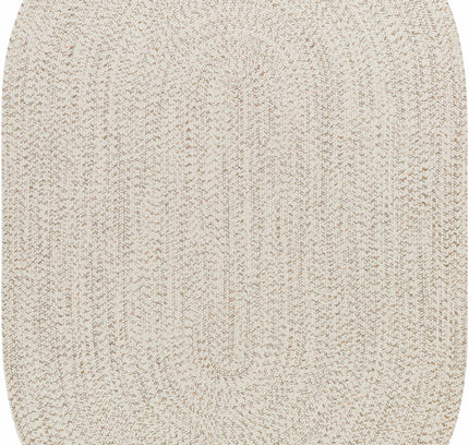Beige Braided Faux Jute Outdoor Rug
