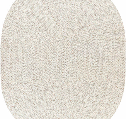 Beige Braided Faux Jute Outdoor Rug