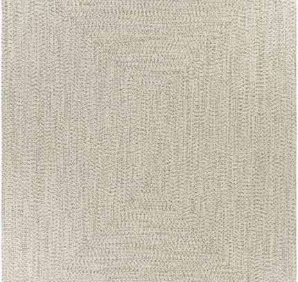 Beige Braided Faux Jute Outdoor Rug