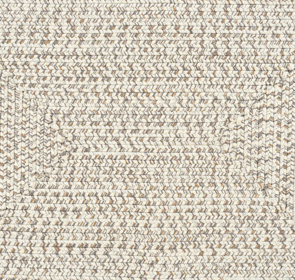 Beige Braided Faux Jute Outdoor Rug