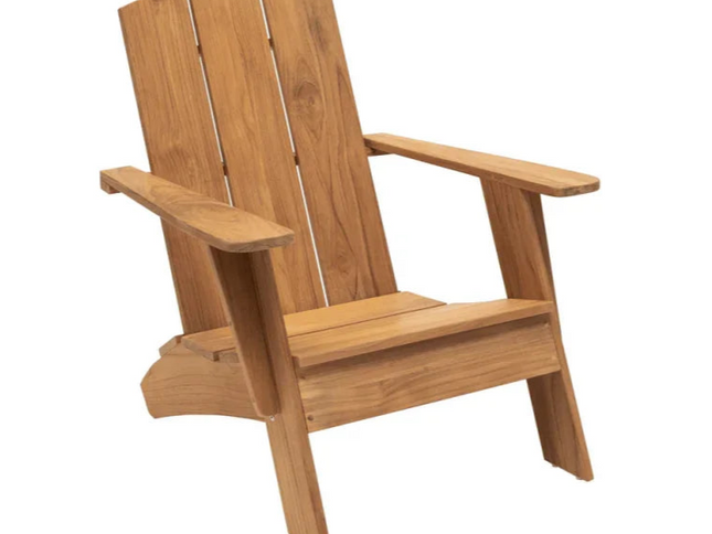 LOOMLAN Bainbridge 3-Piece FSC Teak Adirondack Lounge Set