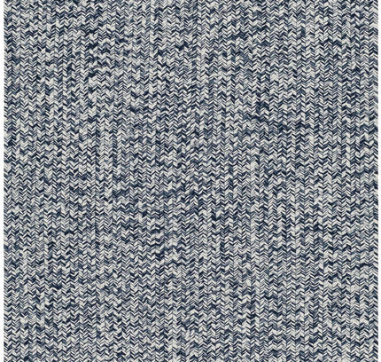 Blue Braided Faux Jute Outdoor Rug