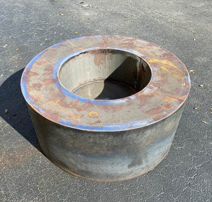 Wood-Burning Circular Corten Steel Fire Pit