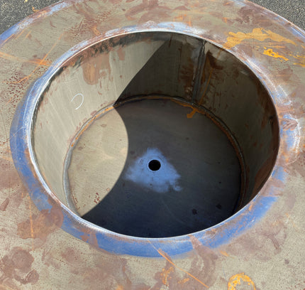 Wood-Burning Circular Corten Steel Fire Pit