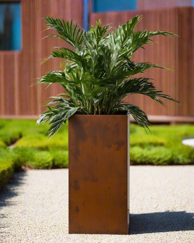 Corten Steel Column Planters