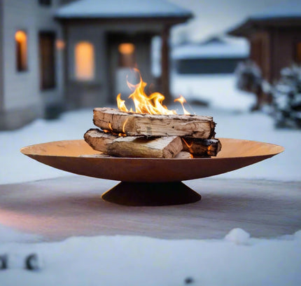 Corten Steel Fire Pit, Bowl, Water Bowl*, and Planter Bowl