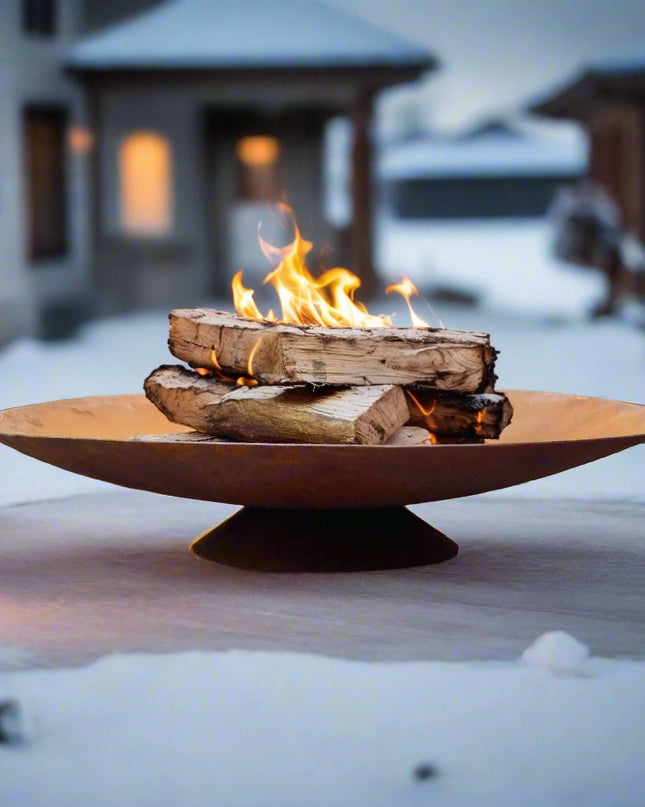Corten Steel Fire Pit, Bowl, Water Bowl*, and Planter Bowl
