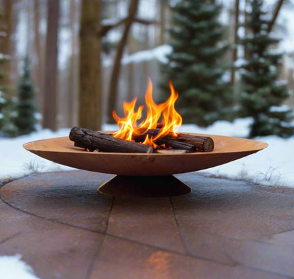 Corten Steel Fire Pit, Bowl, Water Bowl*, and Planter Bowl
