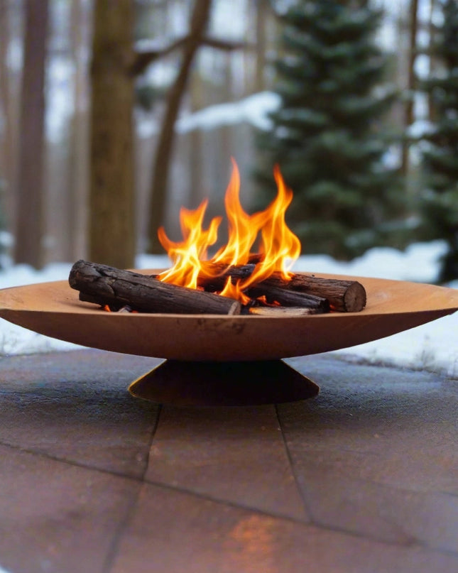 Corten Steel Fire Pit, Bowl, Water Bowl*, and Planter Bowl