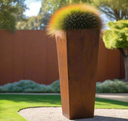 Corten Steel Tapered Planter