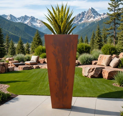 Steel Radius Tapered Planters