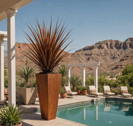 Corten Steel Tapered Planter