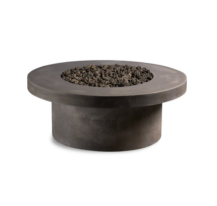 Mirasol Circular Concrete Gas Fire Pit Table, 36" or 42"