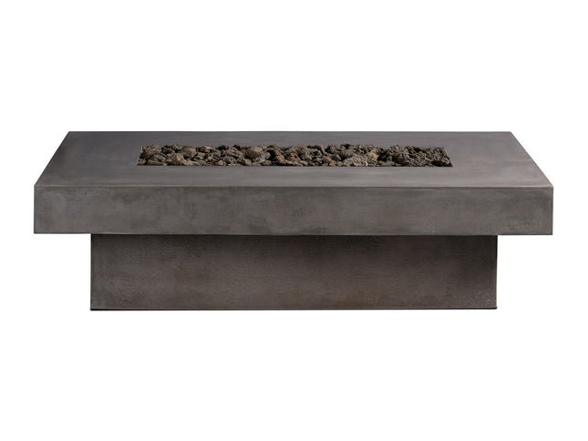Toplina - Rectangular Concrete Fire Pit Table