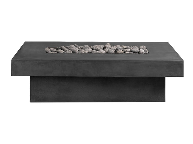 Toplina - Rectangular Concrete Fire Pit Table