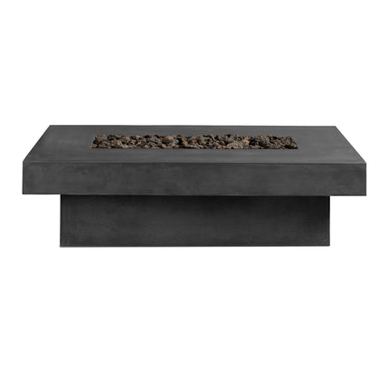 Toplina - Rectangular Concrete Fire Pit Table