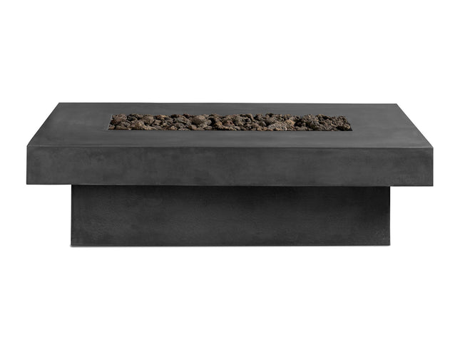 Toplina - Rectangular Concrete Fire Pit Table