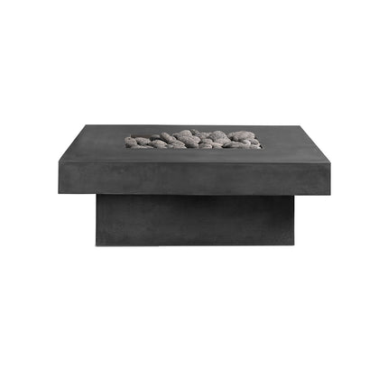 Platz - Square Concrete Fire Pit Table