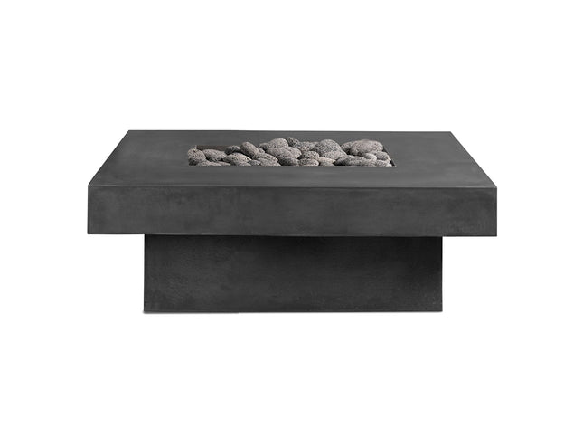 Platz - Square Concrete Fire Pit Table