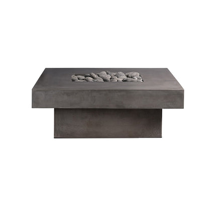 Platz Square Concrete Gas Fire Pit Table, 36" or 44"