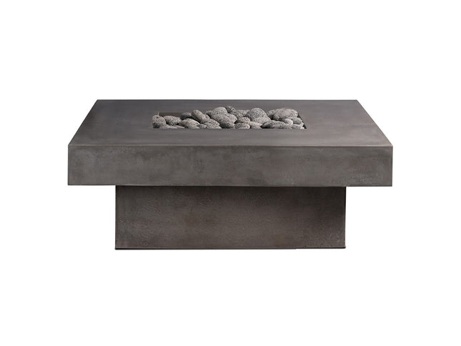 Platz Square Concrete Gas Fire Pit Table, 36" or 44"