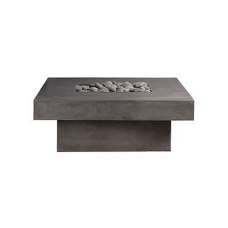 Platz Square Concrete Gas Fire Pit Table, 36" or 44"