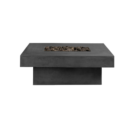 Platz - Square Concrete Fire Pit Table