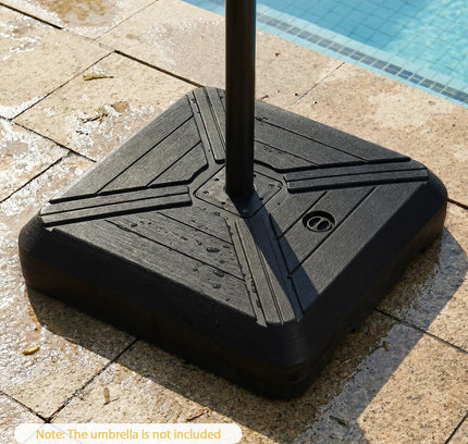 Cantilever Offset Umbrella Base with Wheels for Backyard Poolside