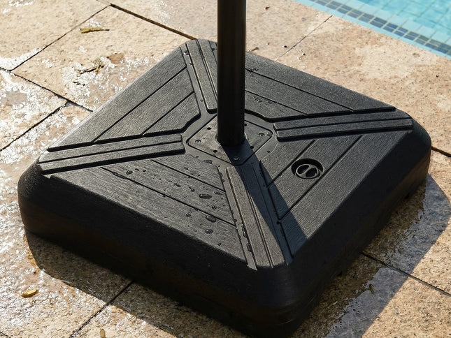 Cantilever Offset Umbrella Base with Wheels for Backyard Poolside
