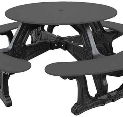 Cantina Round Table Outdoor Seating - Durable Outdoor Seating for 8