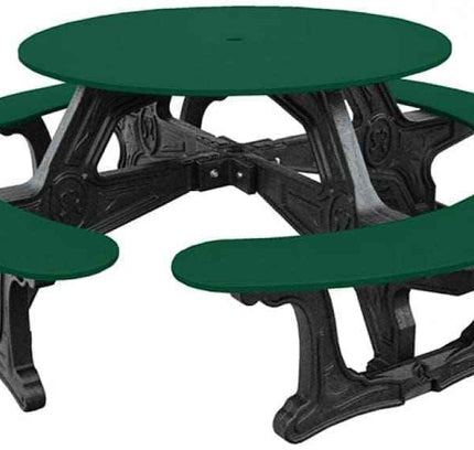 Cantina Round Table Outdoor Seating - Durable Outdoor Seating for 8