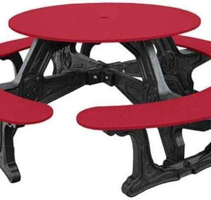 Cantina Round Table Outdoor Seating - Durable Outdoor Seating for 8