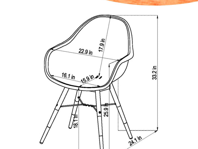 Rinjani Rectangular Table and 6 Chamonix Arm Chair