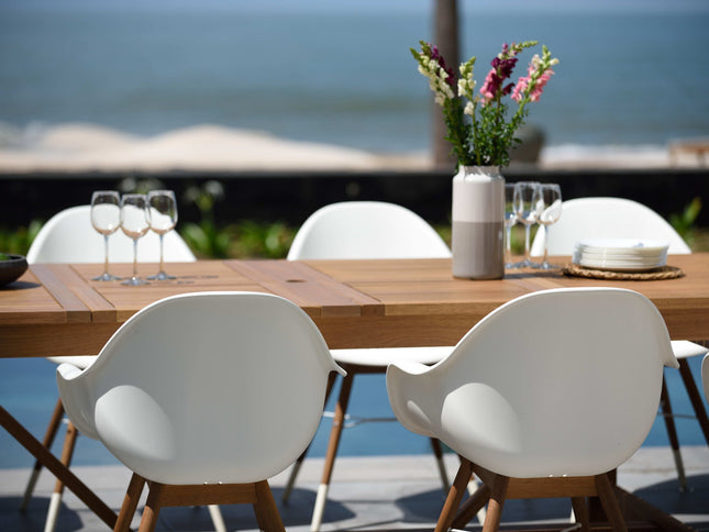 Leyland Table and 8 Chamonix Armchair Dining Set