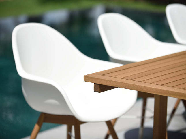 Leyland Table and 8 Chamonix Armchair Dining Set
