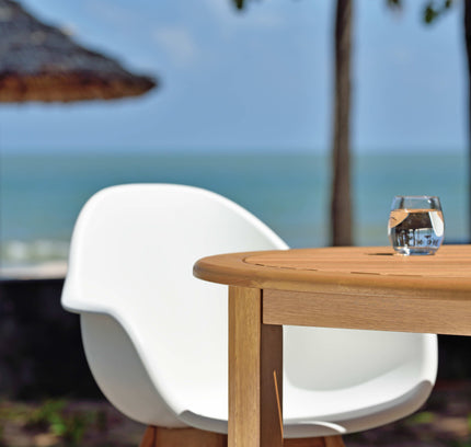 Chamonix Resin and FSC Wood Arm Chairs - 2pc